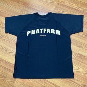 Vintage Y2K Phat Farm Black Football Jersey Size XL Hip Hop Streetwear Baggy